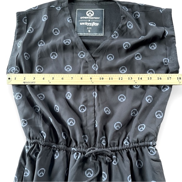 Overwatch Logo Midi Semi Sheer Dress Size Small - Picture 6 of 7